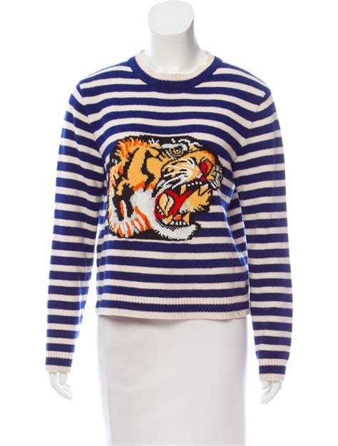 gucci jumper womens flannels|Gucci tiger sweater women.